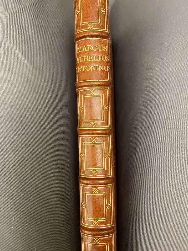 The XII Books of Marcus Aurelius Antoninus the Emperor, Spine