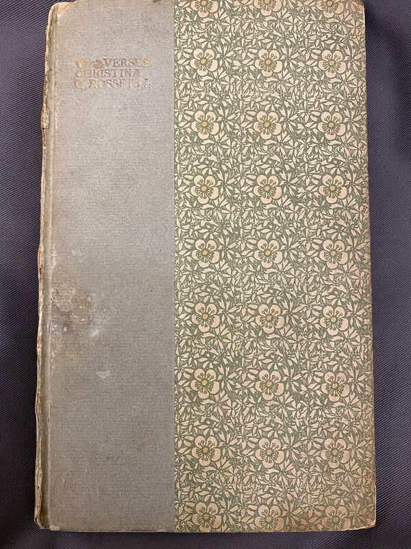 Verses by Christina Rossetti, Cover