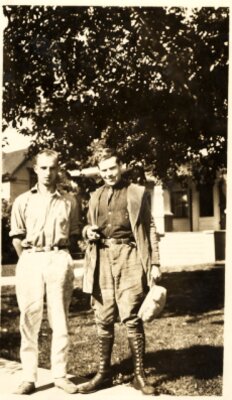 Haycox with Charles Alexander, 1924