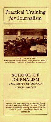 School of Journalism Brochure, 1921