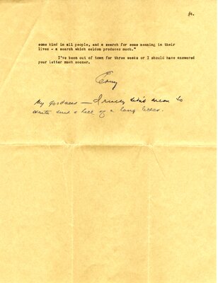 Letter from Haycox to W.F.G. Thacher ("Goodwin"), Page 4