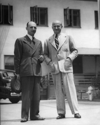 Ernest Haycox and Sam Goldwyn, 1940s