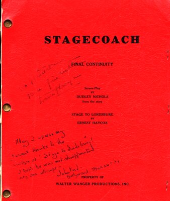 Stagecoach Screenplay