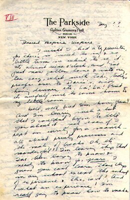 Letter from Elizabeth Orton Jones to her mother, ca. 1940