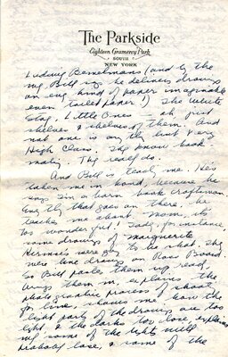 Letter from Elizabeth Orton Jones to her mother, ca. 1940