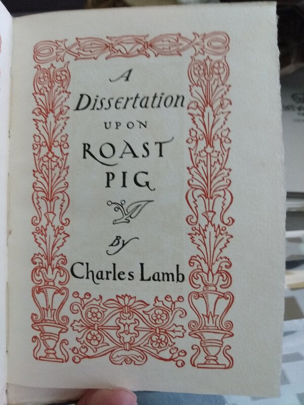 dissertation on roast pig