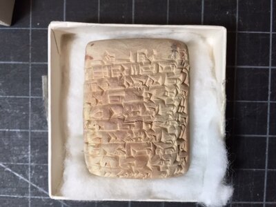 Cuneiform Tablet Regarding Harvest Time Transactions