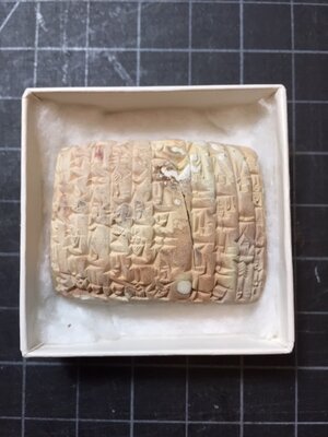 Cuneiform Tablet Regarding Harvest Time Transactions