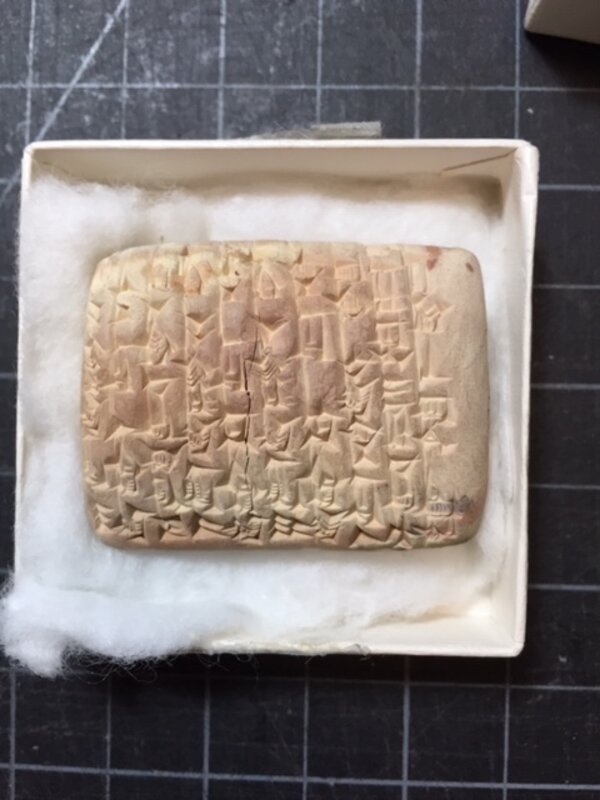 Cuneiform Tablet Regarding Harvest Time Transactions
