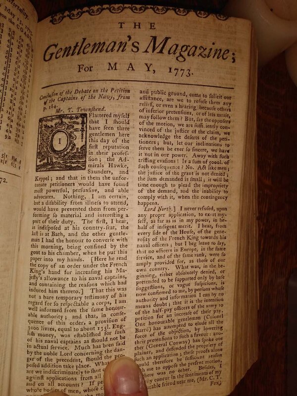 The Gentleman's Magazine, May 1773