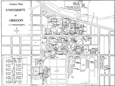 Maps ARCHITECTURE OF THE UNIVERSITY OF OREGON Digital Exhibits