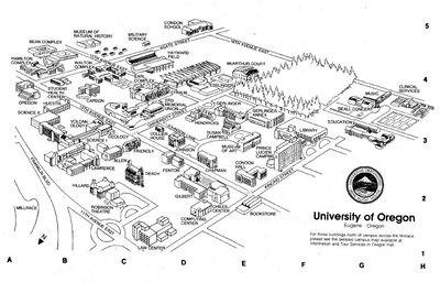 Maps ARCHITECTURE OF THE UNIVERSITY OF OREGON Digital Exhibits