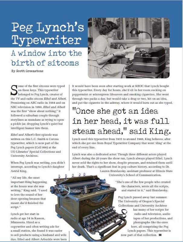 Peg Lynch's Typewriter(2)