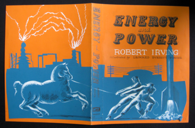 Cover art sketch for Energy and Power, by Leonard Everett Fisher, circa 1958.