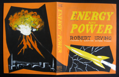 Cover art sketch for Energy and Power, by Leonard Everett Fisher, circa 1958.